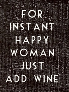 Wine Happy woman
